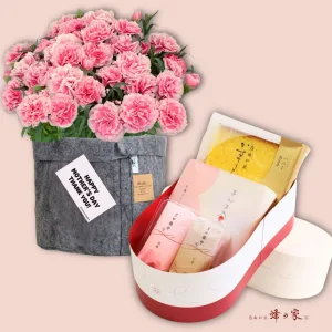 BLOOM&STRIPES／ブルーム＆ストライプス 【母の日】蜂の家 和菓子詰合せとカーネーションセット