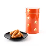 かりんとう 丸缶(朱色)