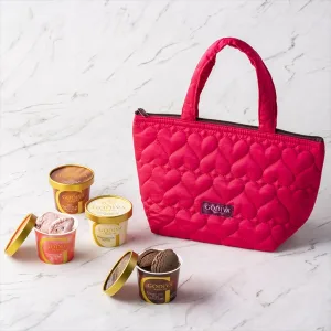 GODIVA／ゴディバ カップアイス 120ml（4個）+ オリジナル保冷バッグセット
