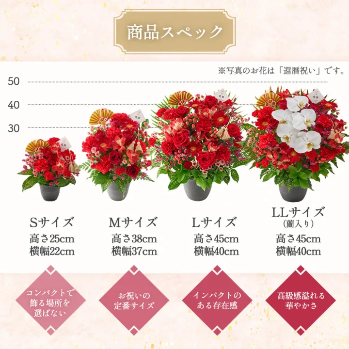 一目見て嬉しい!王道の「花束」もパープルを選んで