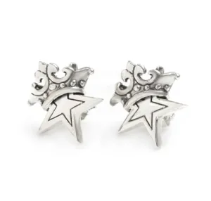 ROYAL ORDER／ロイヤルオーダー small solid star w. crown studs