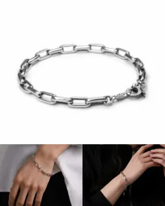 LION HEART／ライオンハート シルバーチェーンブレスレット
