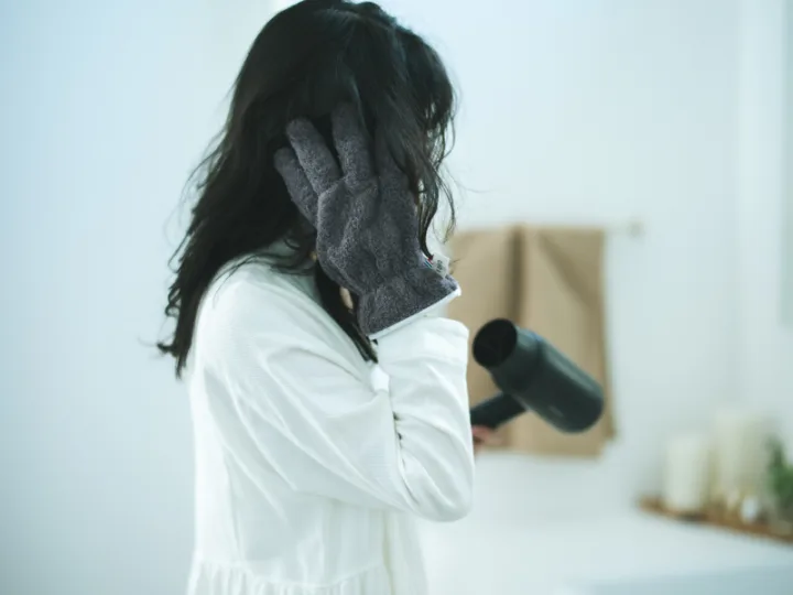 使った後も乾きやすい