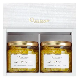Oliveisland／オリーブアイランド にんにくオリーブオイル 2個入り ギフトセット