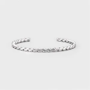 ４℃ HOMME+／ヨンドシーオムプラス シルバー バングル