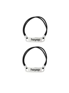 heyep／ヘイップ Logo Hair Ties 2-Piece