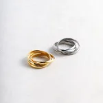 多彩な表情を楽しめる3連リング