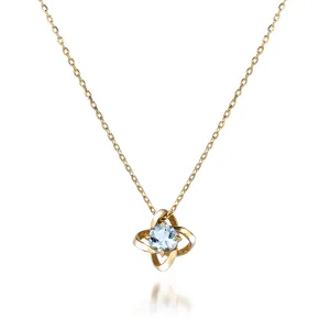 STAR JEWELRY／スタージュエリー K10 ネックレス FOUR RAYED FLOWER