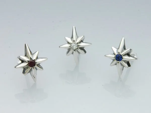 北極星をモチーフにした「スターピアス」