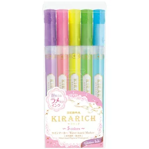 ZEBRA／ゼブラ 蛍光ペン キラリッチ 5色 WKS18-5C