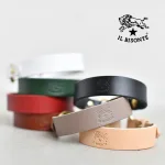 ギボシ留めレザーブレスレット