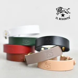 IL BISONTE／イルビゾンテ ギボシ留めレザーブレスレット