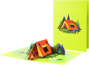 3D ポップアップテントグリーティングカード