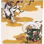 風神雷神 風呂敷 48cm
