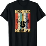 No Music No Life 音符 音楽家 Tシャツ