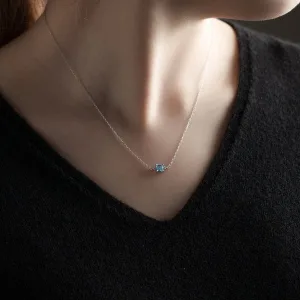 L＆Co.／エルアンドコー Pt900 アクアマリン ネックレス