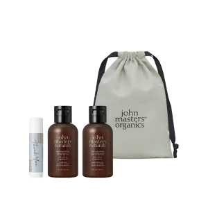 john masters organics／ジョンマスターオーガニック 【WEB限定】THANK YOU リップ＆ヘアケアギフト（巾着）