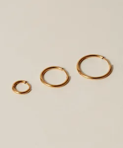 novice／ノーヴィス Hinged Thin Hoop Pierce［Stainless］