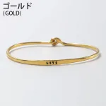 甘すぎないLOVEシルバーバングル