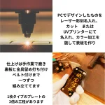 高級感あふれる牛革ベルトとプレート