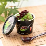 黒蜜と甘納豆の抹茶アイスボックス