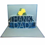 「父の日」ポップアップグリーティングカード「THANKS DAD!」