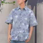 ウクレレ柄 アロハシャツ