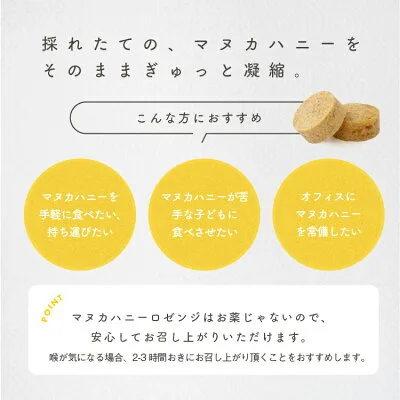 栄養豊富なマヌカハニーがたっぷり！
