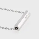 "Logo Tube" ネックレス