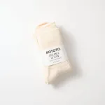 RoToTo オーガニック デイリー3パック リブクルーソックス
