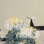 永楽屋 手ぬぐい「菊に蜻蛉」
