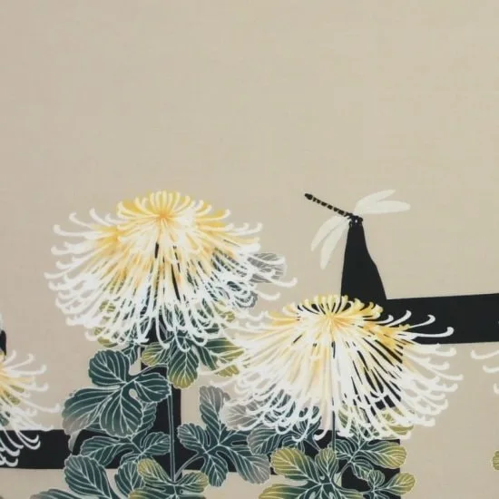 永楽屋 手ぬぐい「菊に蜻蛉」