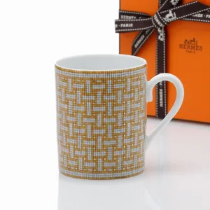 HERMES／エルメス モザイク24 マグカップ ゴールド