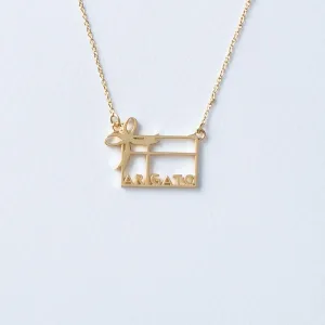 メッセージアクセサリー5108 ARIGATO ネックレス