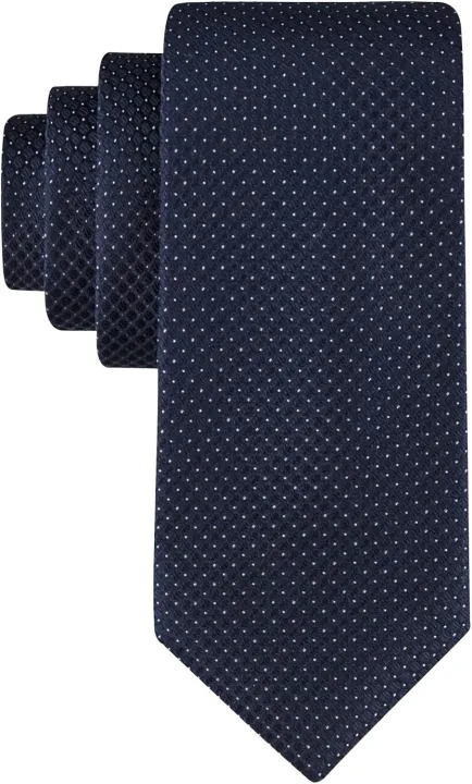 Calvin Klein(カルバン・クライン) Calvin Klein マイクロソリッド ネクタイ(ネイビー)