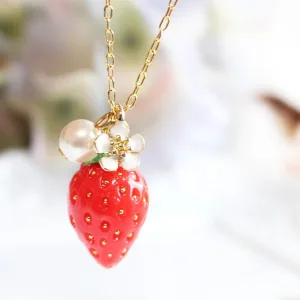 ロリアンピンクメイド 金粒苺ネックレス