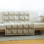 シュニールコットン ハーフブランケット ベングトのヒツジ(ベージュ)