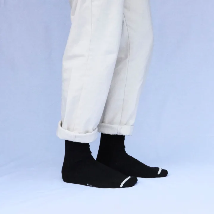 NISHIGUCHI KUTSUSHITA シルクコットン天竺ソックス