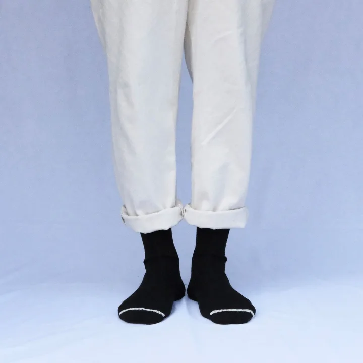 NISHIGUCHI KUTSUSHITA シルクコットン天竺ソックス