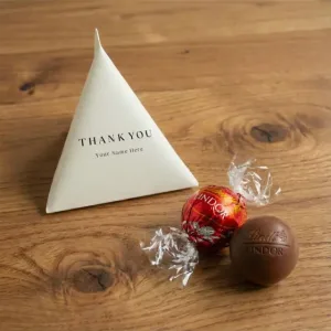 Lindt／リンツ リンツチョコレート Thank you パッケージ 50個