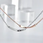 ファインスティール ダイヤモンド ペアネックレス
