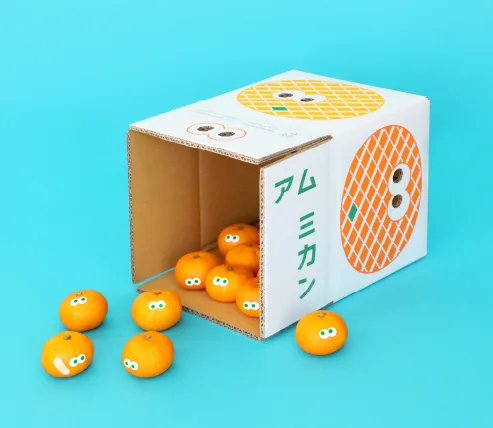 クルクルおめめがキュートなみかん！ かどや「アイ（eye）アム ミカン」